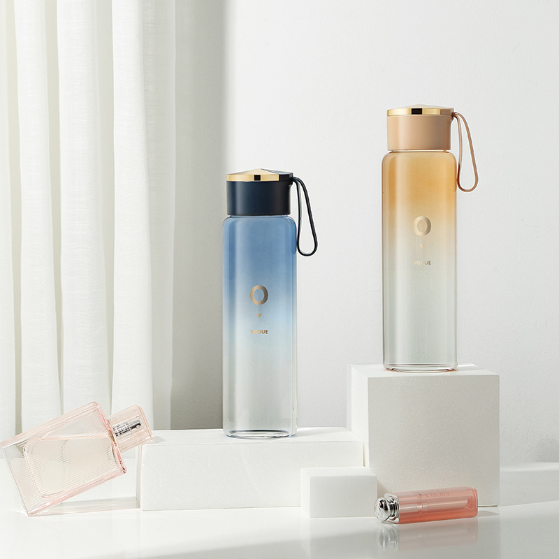 Gourde en Verre Orange