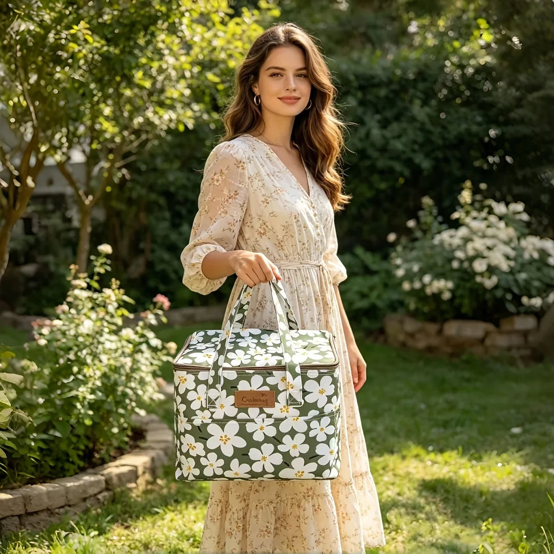 Sac Isotherme Familial à Motif Floral