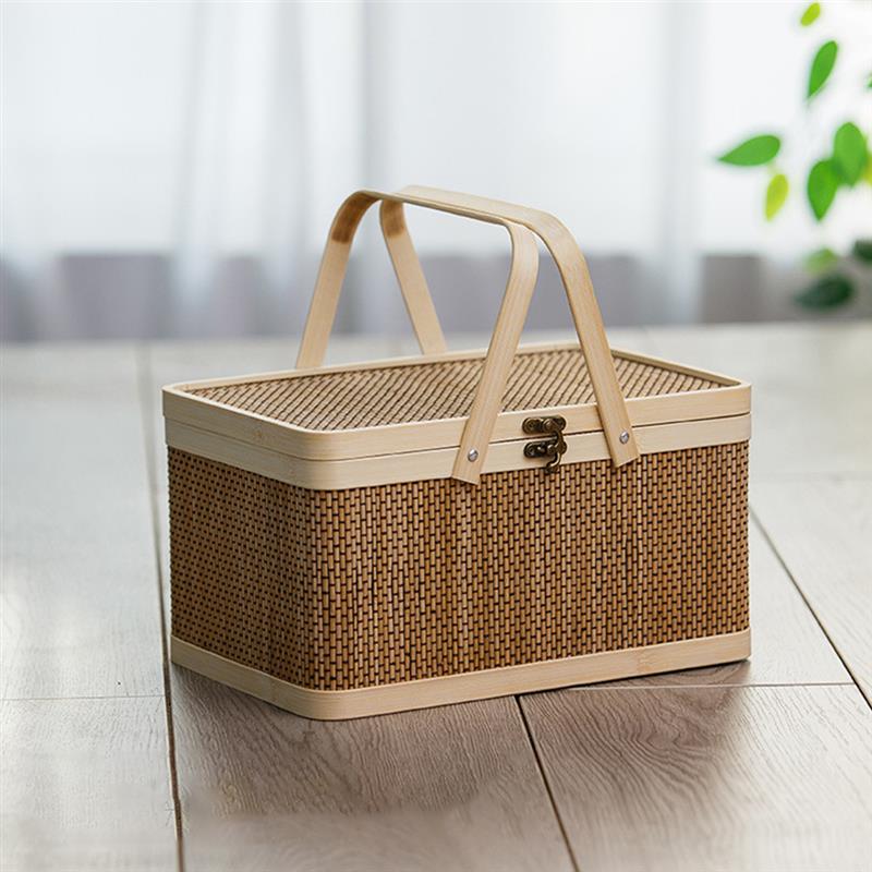 panier pique-nique design bambou