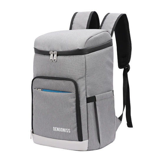 Sac à Dos Isotherme Gris et Bleu Clair