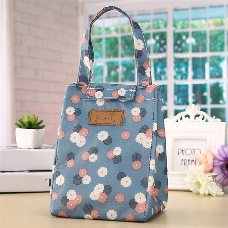 Lunch Bag Fleurs Roses