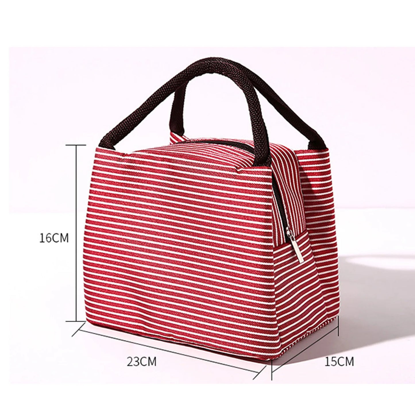 Sac Isotherme Repas Rayures rouges