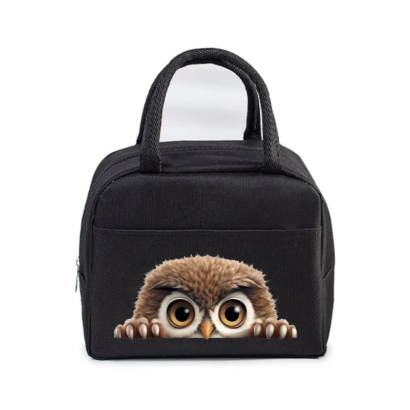 Sac Isotherme Noir « Animaux 3D »