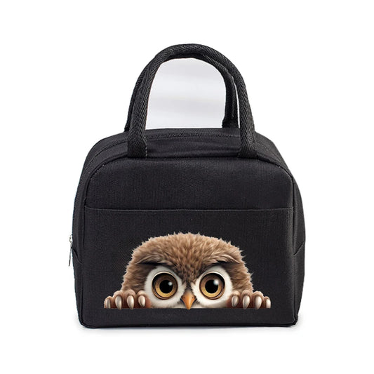 Sac Isotherme Noir « Animaux 3D »