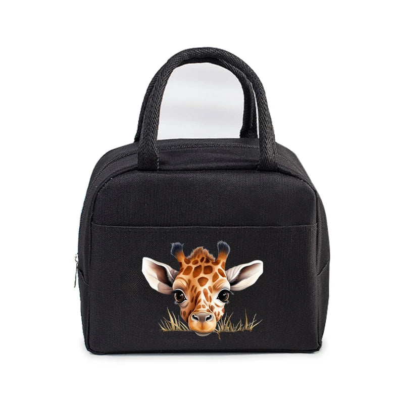 Sac Isotherme Noir « Animaux 3D »
