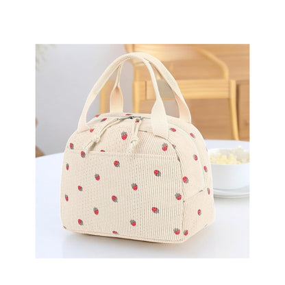Sac Isotherme Déjeuner Velours Côtelé
