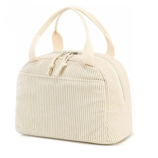 Sac Déjeuner Isotherme en Velours Côtelé