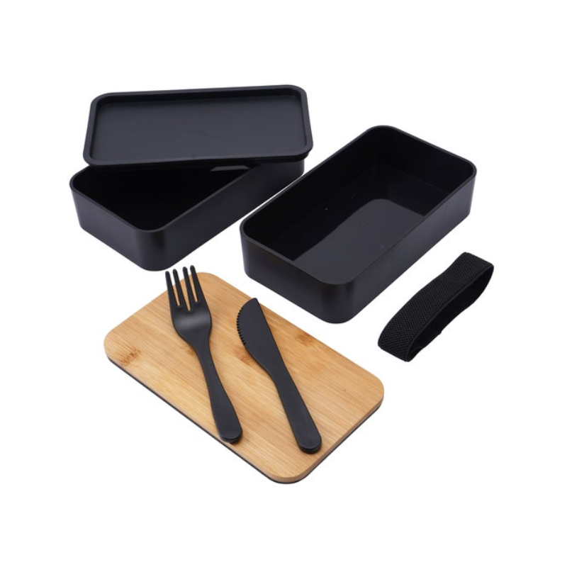 bento bambou noir 2 étages