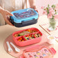 Boîte à Bento Grande Capacité 3 Compartiments avec Couverts (1450 ml)
