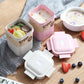 boîtes à soupe 600ml blanche rose conçue pour repas sains 