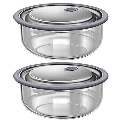 Boîte Déjeuner Ronde en Verre Borosilicate