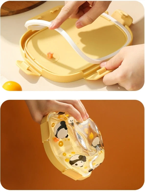 Boîte Déjeuner en Verre « Petit Panda »