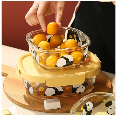 Boîte Déjeuner en Verre « Petit Panda »
