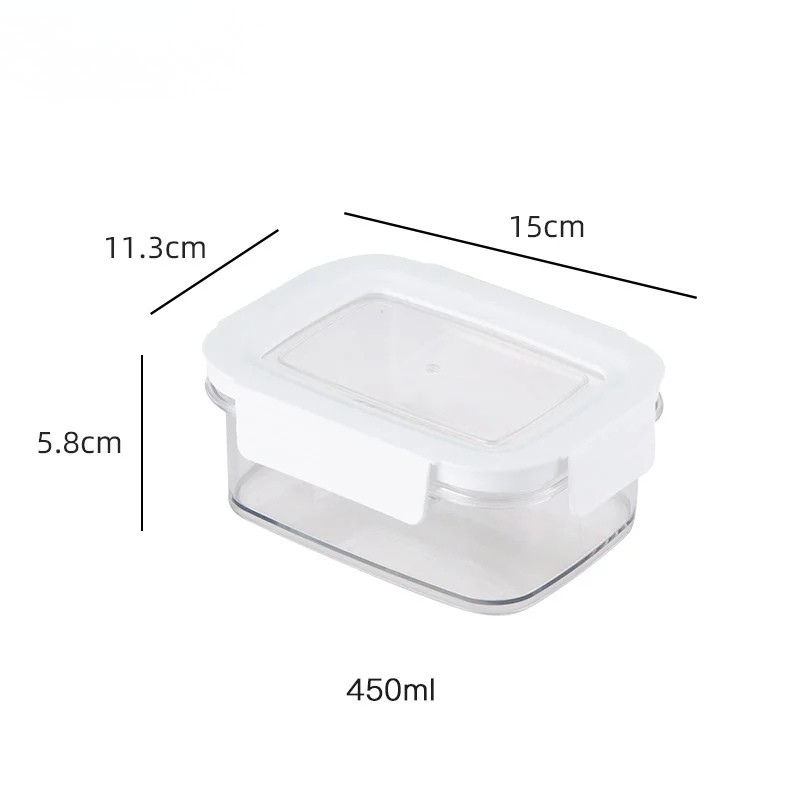 Boîte Déjeuner Rectangulaire en Verre Borosilicaté Cristal