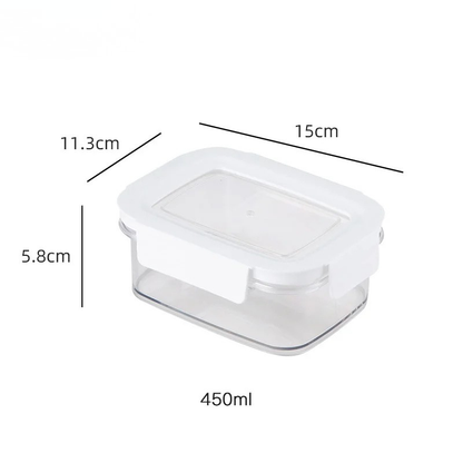Boîte Déjeuner Rectangulaire en Verre Borosilicaté Cristal