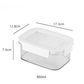 Boîte Déjeuner Rectangulaire en Verre Borosilicaté Cristal