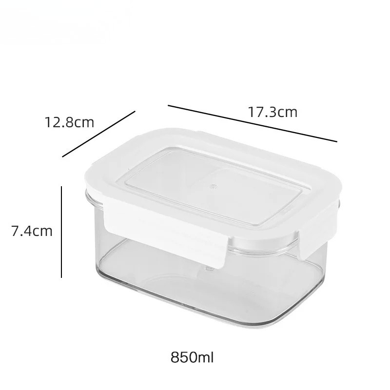 Boîte Déjeuner Rectangulaire en Verre Borosilicaté Cristal