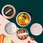 boite isotherme repas chaud rose