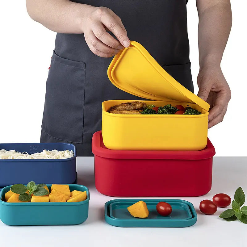 Boîtes de Conservation & Repas en Silicone Réutilisables (300 ml à 2100 ml)