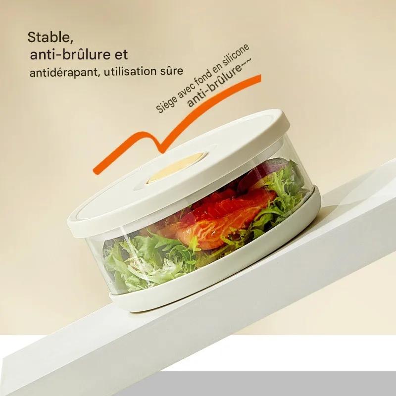 Bol Déjeuner en Verre Borosilicate avec Valve Hermétique