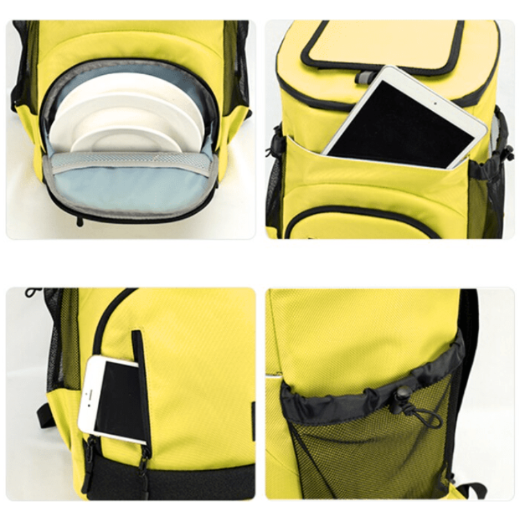 quatre zoom rangements optimises sac a dos isotherme