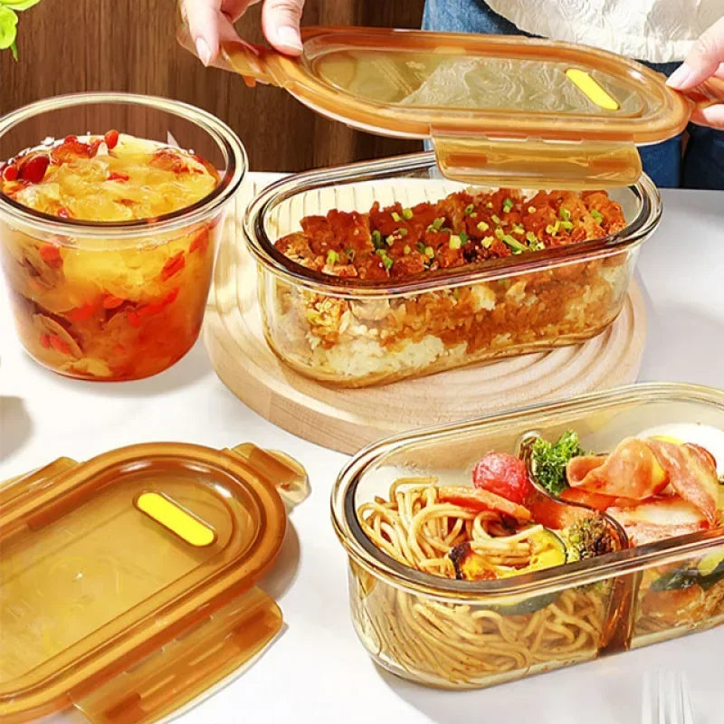 Collection Bento Élite en Verre Ambré
