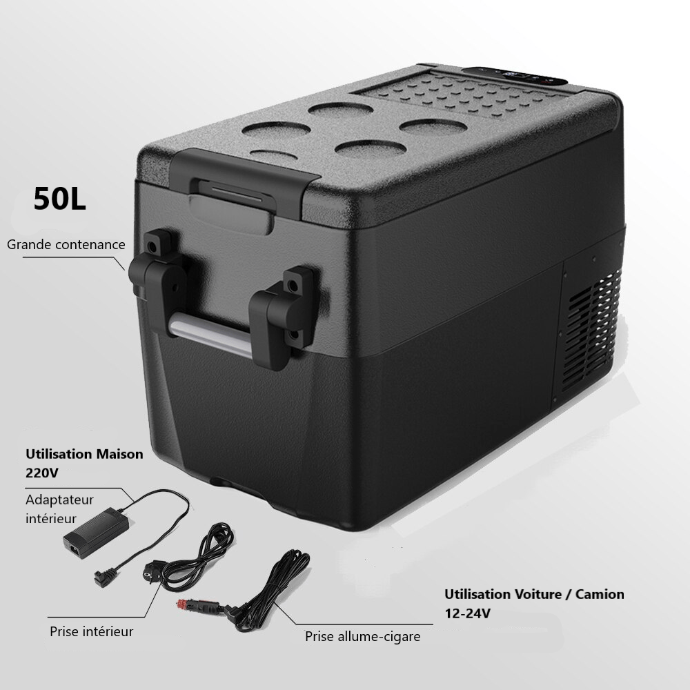 glaciere electrique 50 litres double tension 12v 220v