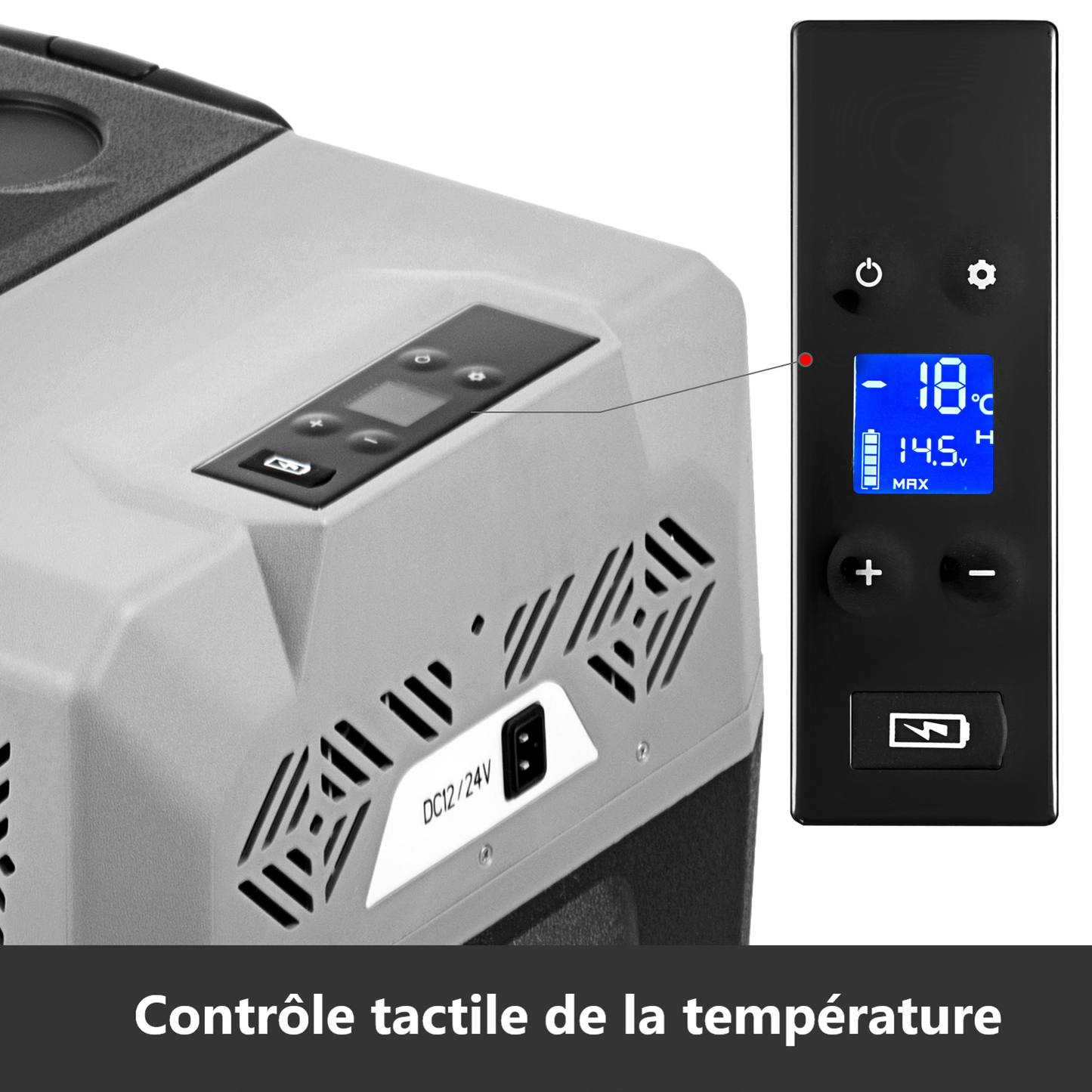 gestion temperature bluetooth glaciere electrique compression