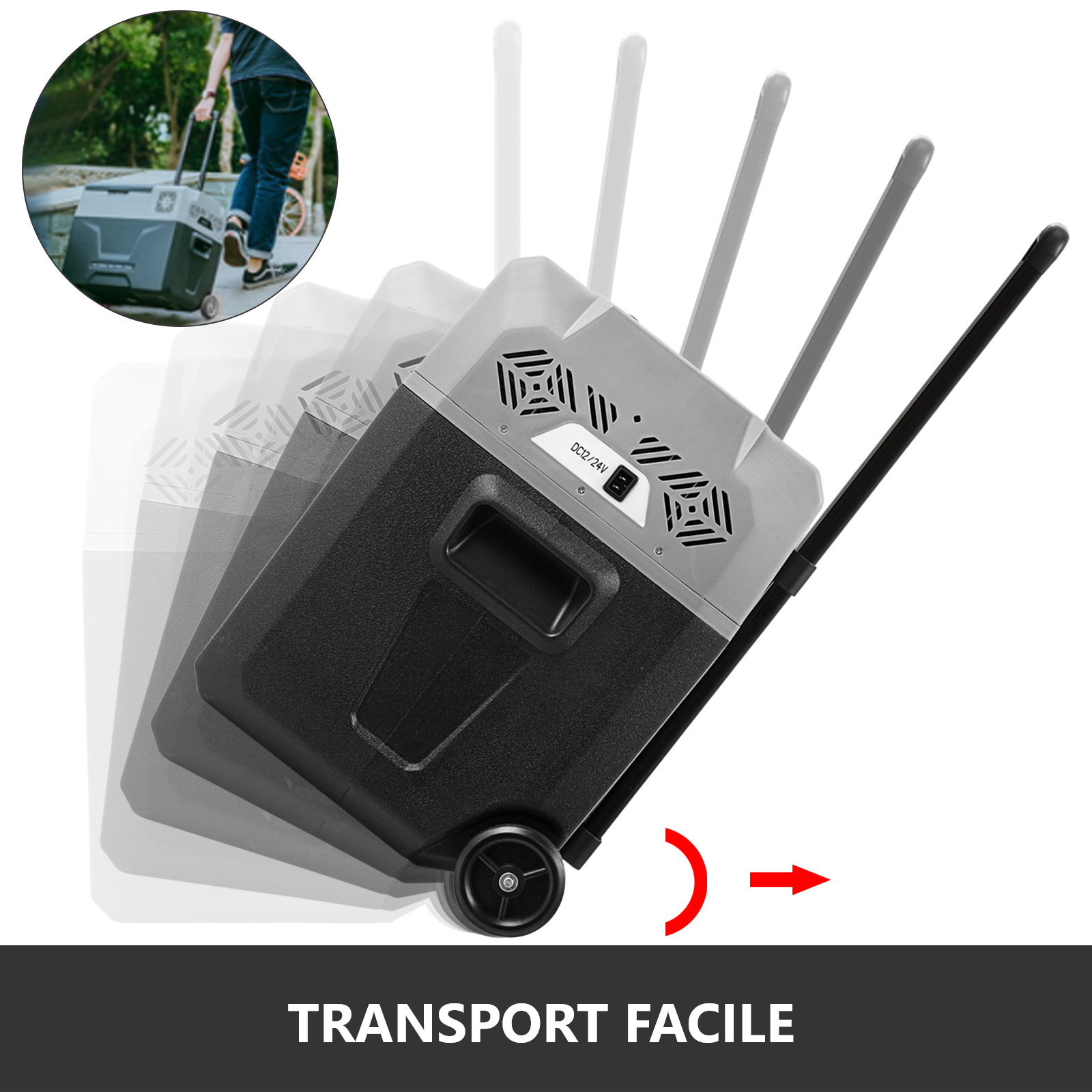 roulettes glaciere electrique compresseur