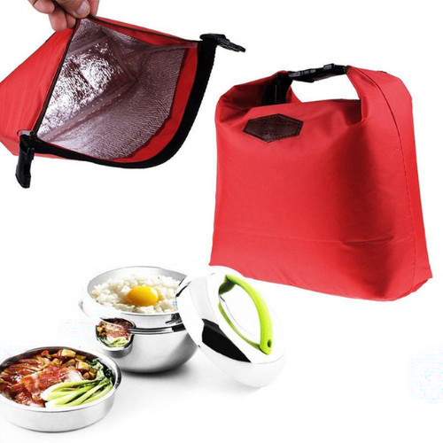 glaciere souple tissu isotherme repas rouge