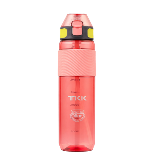 gourde de sport transparente rose