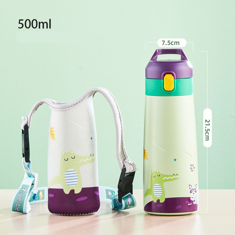gourde et sac isotherme enfant croco
