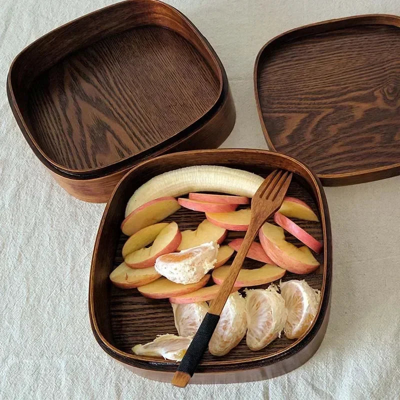 Bento Premium en Bois de Cèdre - Double Étage