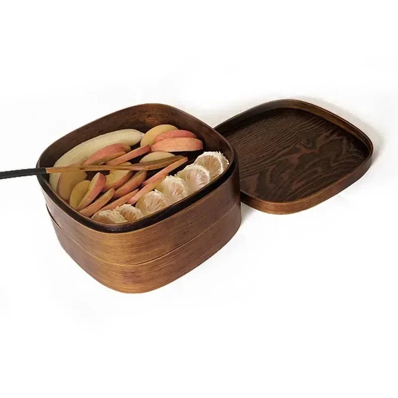 Bento Premium en Bois de Cèdre - Double Étage