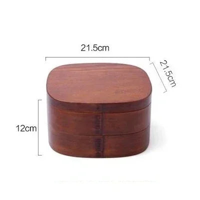 Bento Premium en Bois de Cèdre - Double Étage