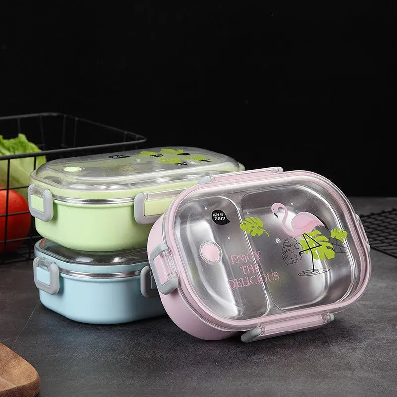 lunch box au design cactus trois couleurs