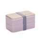 lunch box 2 compartiments design bois