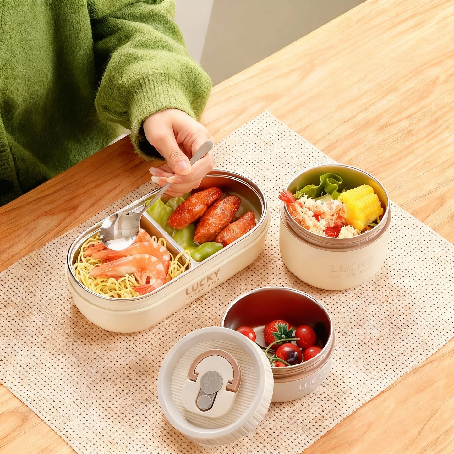 Lunch Box Isotherme Lucky - Acier Inox 304
