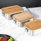 Lunch Box Inox et Bambou Éco-Responsable