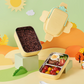Lunch Box Inox Compartimentée Jaune