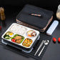 lunch box compartimentée avec aliments sains