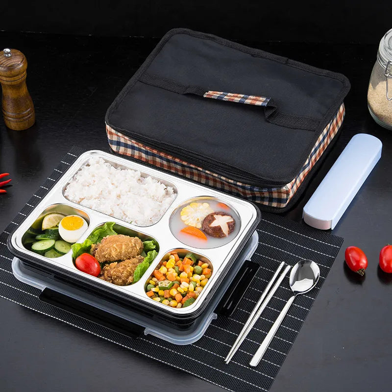 lunch box compartimentée avec repas sain