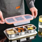 Boîte Repas Slim en Acier Inoxydable 3 Compartiments