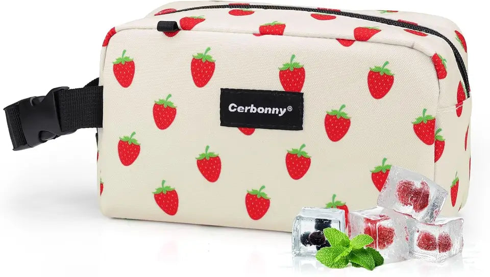 Mini Sac Isotherme Compact « Fraises »