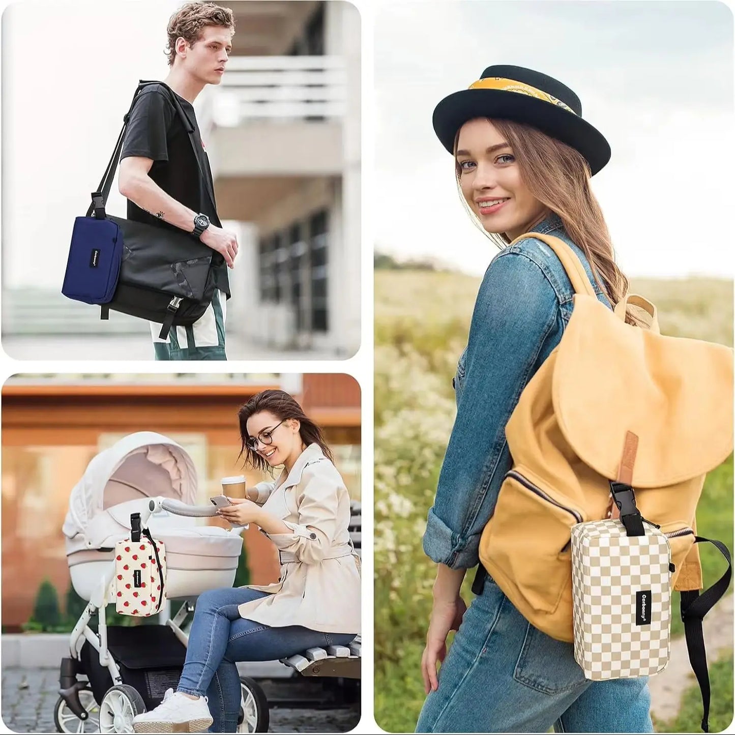 Mini Sac Isotherme Compact « Fraises »