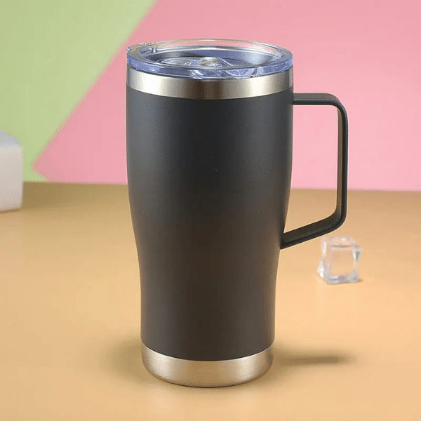 mug isotherme acier inoxydable noir
