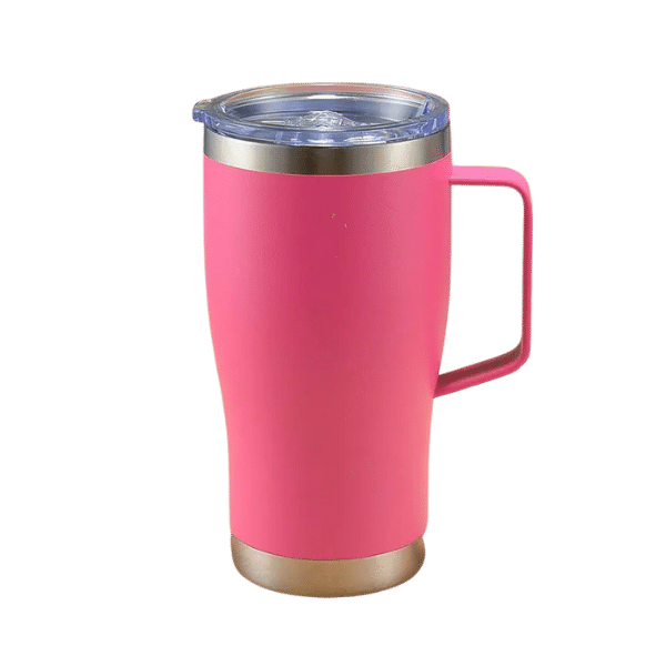 mug isotherme acier inoxydable rose