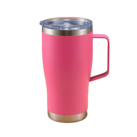 mug isotherme acier inoxydable rose