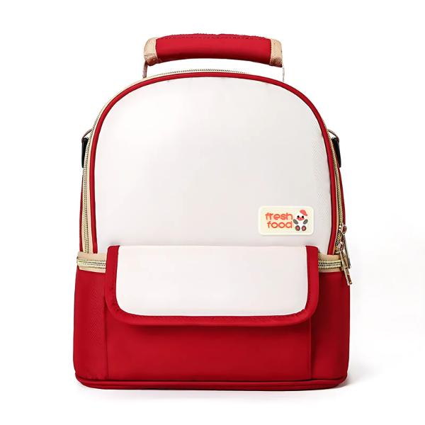 sac à dos isotherme repas couleur rouge 