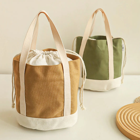 Sac Déjeuner Isotherme en Toile Épaisse Style Japonais